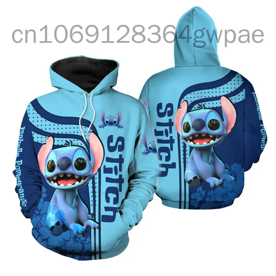 

Stitch 3D Printed Hoodie Men Women Casual Sports Pullover Disney Hoodie Fashion Oversized Streetwear