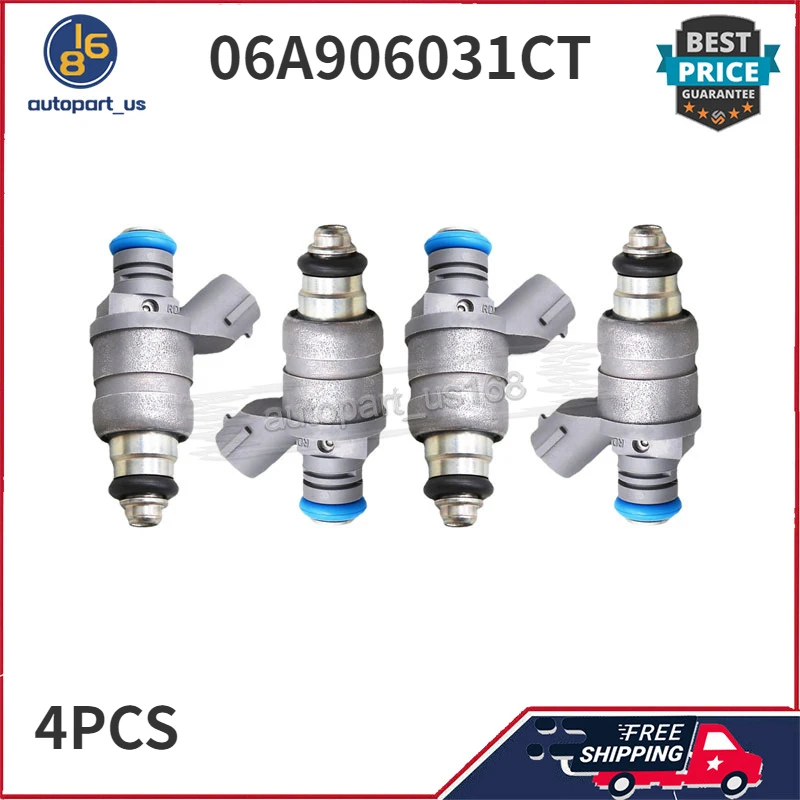 

For VW SEAT AUDI SKODA 4Pcs Fuel Injectors 06A906031CT 06A 906 031 CT