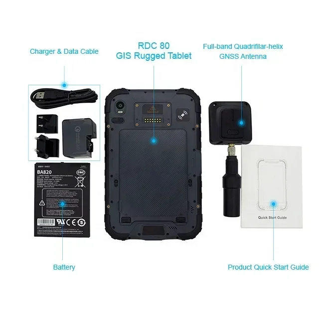 

RDC80 GIS GNSS Геодезирование и картографирование Высокоточная антенна NFC lte Android 13, уличный сборщик данных GIS