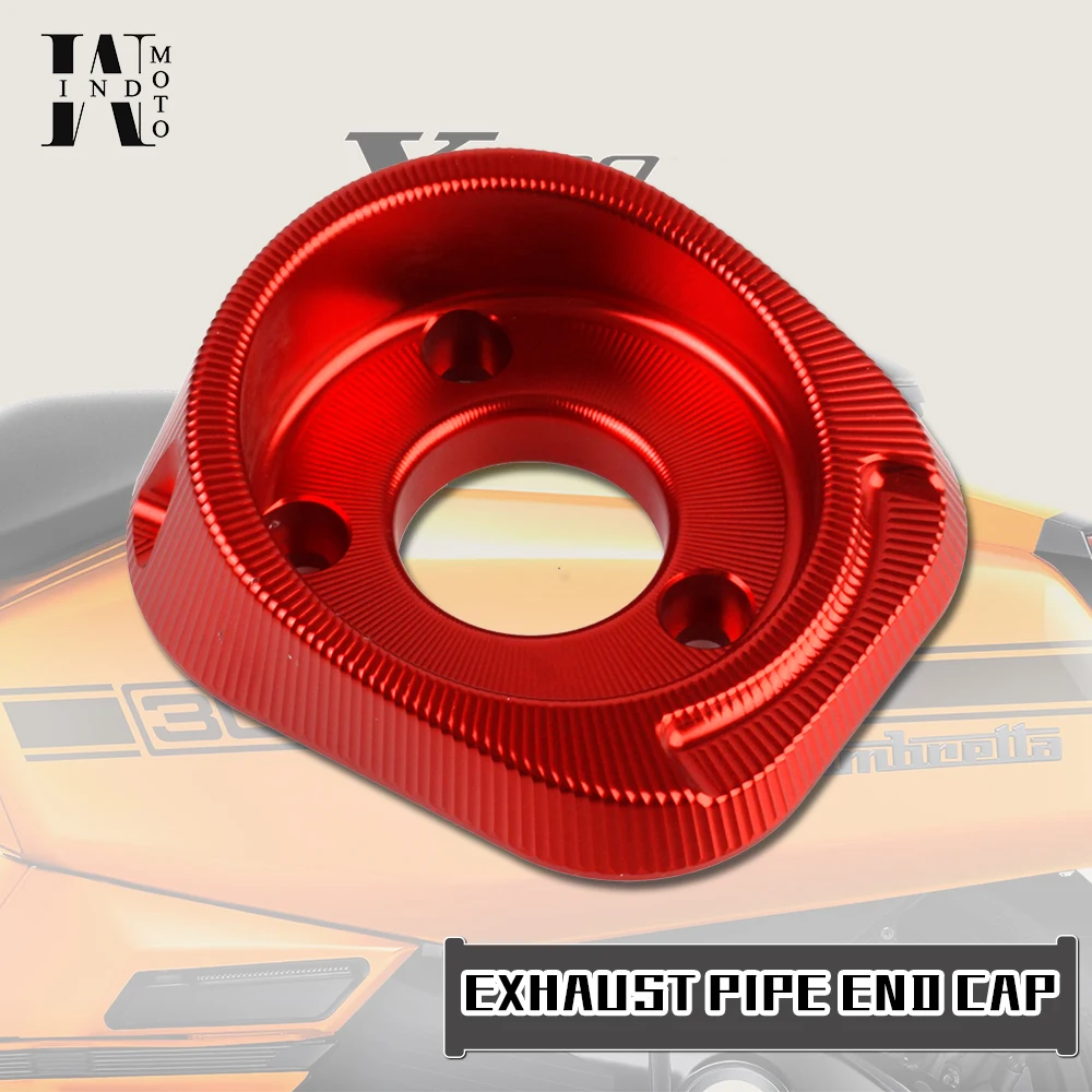 Motorcycle Accessories for LAMBRETTA X300 Aluminum alloy Exhaust pipe end ornament cap Tailpipe End Cover