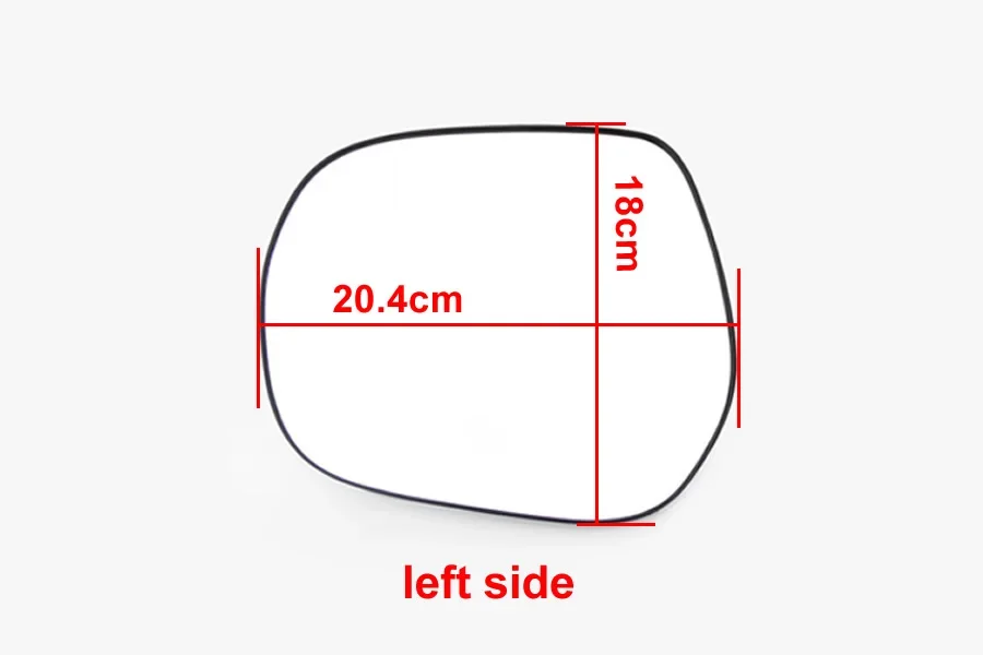 For Toyota Prado 2010 2011 2012 2013 - 2019 Car Exteriors Part Outer Rearview Side Mirror Lens Reflective Lenses Glass