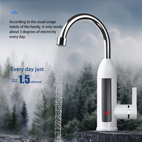 360° Electric Kitchen Water Heater LCD Display Fast Heating Faucet 3000W Tankless Faucets for Kitchen Bathroom Washbasin Tap