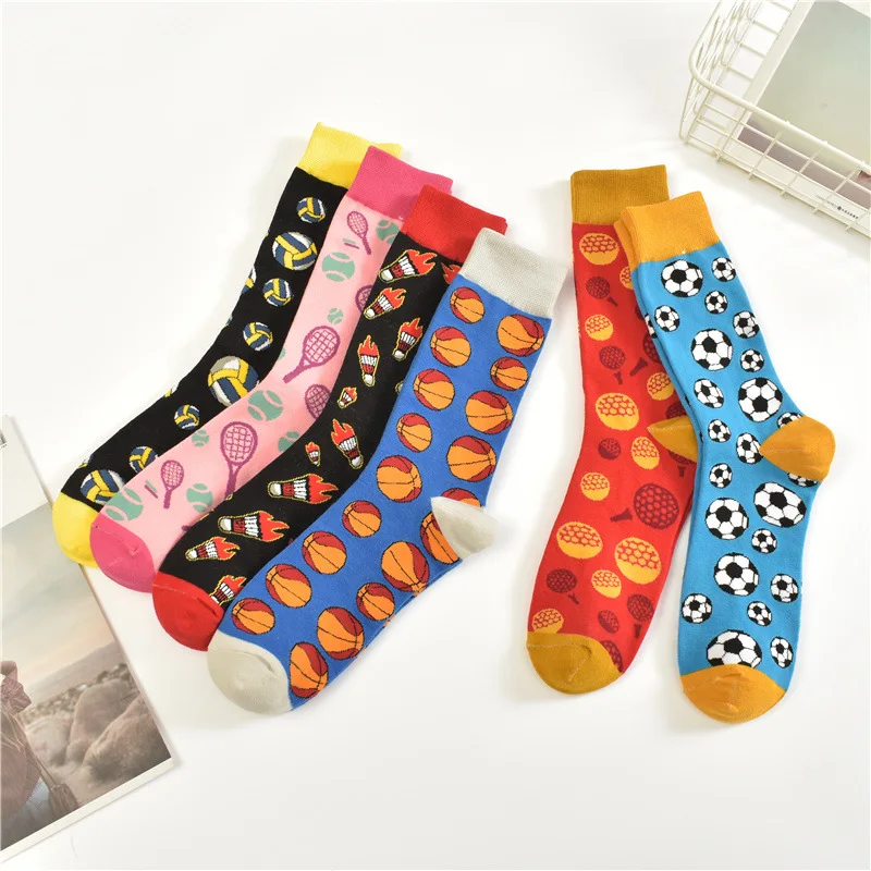 Men's Fashionable INS Trend Cotton MidCalf Socks Wholesale Latest Design Socks for Men and Women Factory Direct Sales