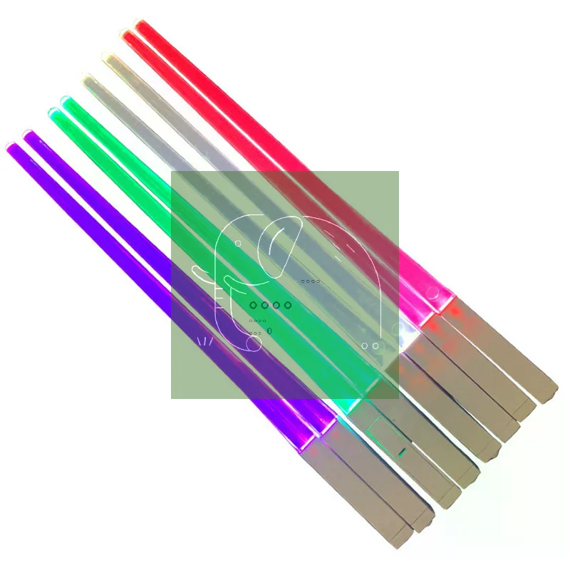 1 PCS LED Lightsaber Chopsticks Set - Luminous Detachable Washable Reusable Tableware for Kitchen Dinner