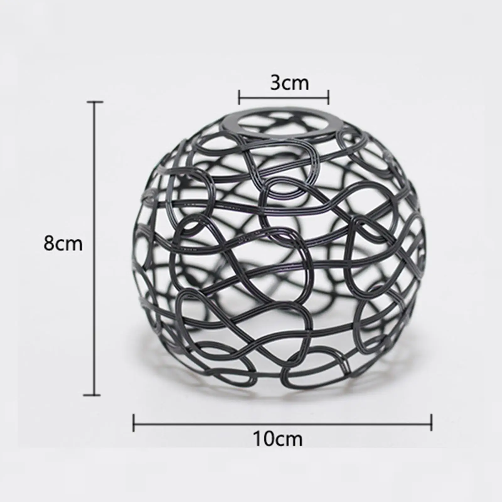 Iron Wire Lampshade Chandelier Light Cover Lamp Holder Hanging Light Fixture Lamp Shade for Teahouse Bedroom Decoration Ornament