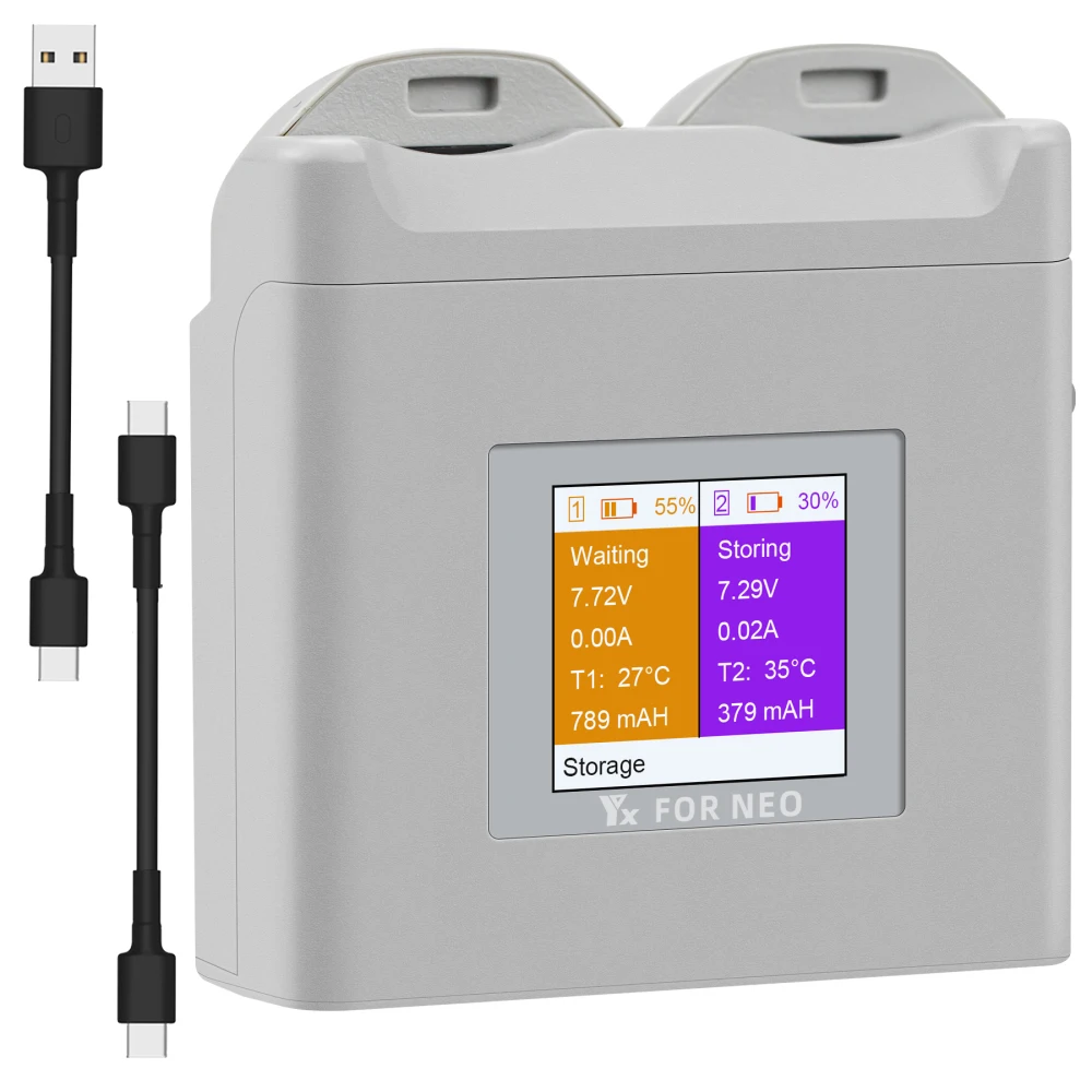 

For DJI NEO Charger Color Screen Battery Manager Digital Display Charging Charger