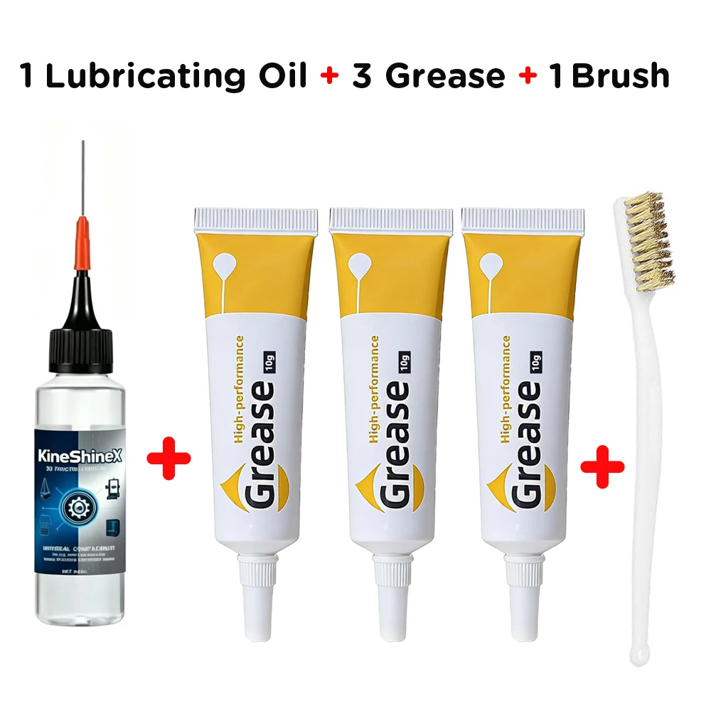 3D-Drucker 4-in-1 Wartungsset Schmieröl Hochleistungsfett Reinigungsbürste für Bambu Lab Creality Ender 3D-Teile
