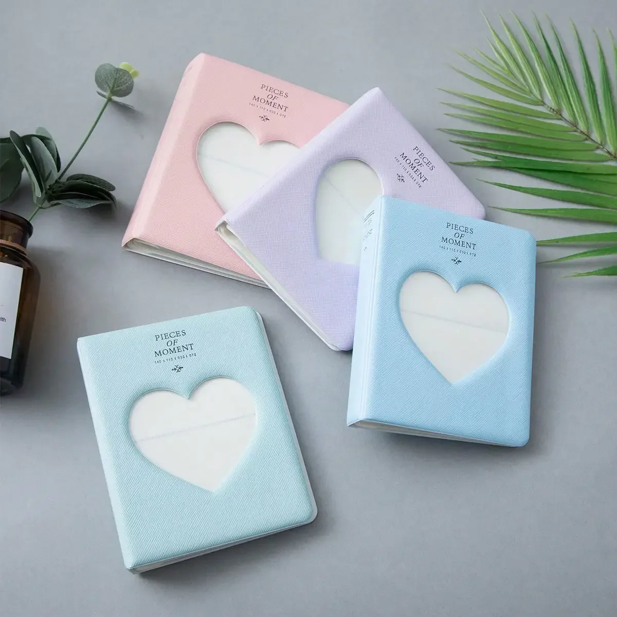 1Pc Photocards Binder Cute Photo Album Mini Photocard Holder 3 Inch Love Heart Hollow Collector Book Binding Machine Fajas