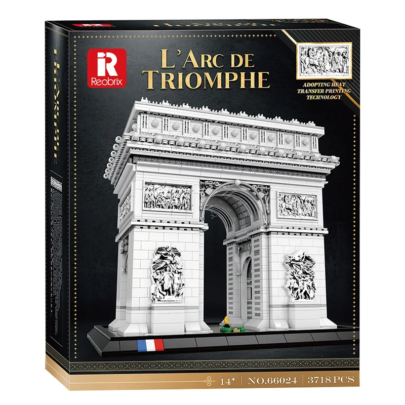 IN STOCK Reobrix 66024 MOC Arc de Triomphe Construction Building Blocks Bricks Model Assembling Toys for Boys Christmas Gift Set