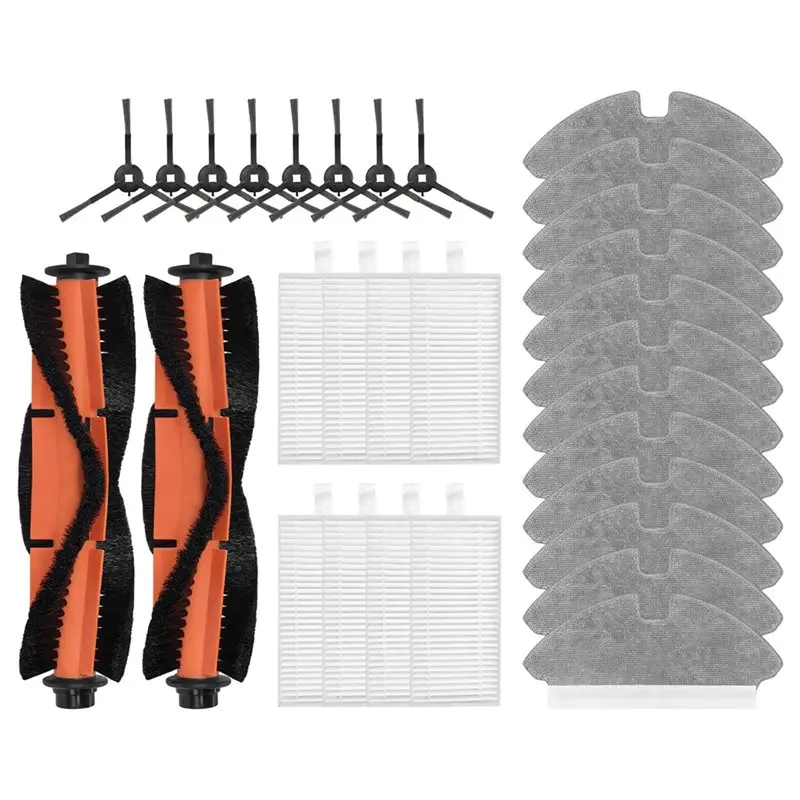 Pièces de rechange pour aspirateur Dreame Mova M1 / Trouver M1, compatibles AC39, brosse latérale principale, accessoires de filtre en tissu (30 pièces)