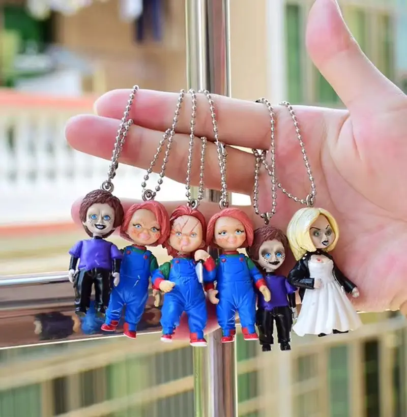 Anime Figure Ghost Doll Pvc Action Figures Dolls Keychain Desktop Decoration Model  Pendants Perfect Halloween Festival Gift