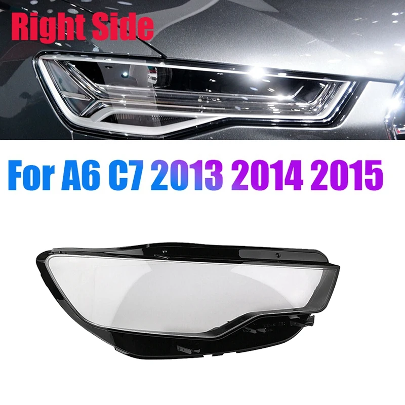 

Для-A6 C7 2013-2015 Автомобильная фара крышка объектива головного света Лампа задняя крышка автомобиля задняя крышка