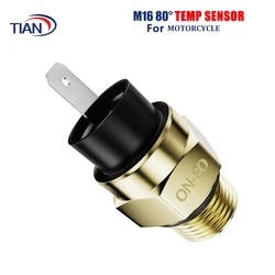 M16 16mm 80 Degree Water Temperature Sensor Radiator Cooling Fan Thermo Switch For Honda Water Tank Temperature Control Switch