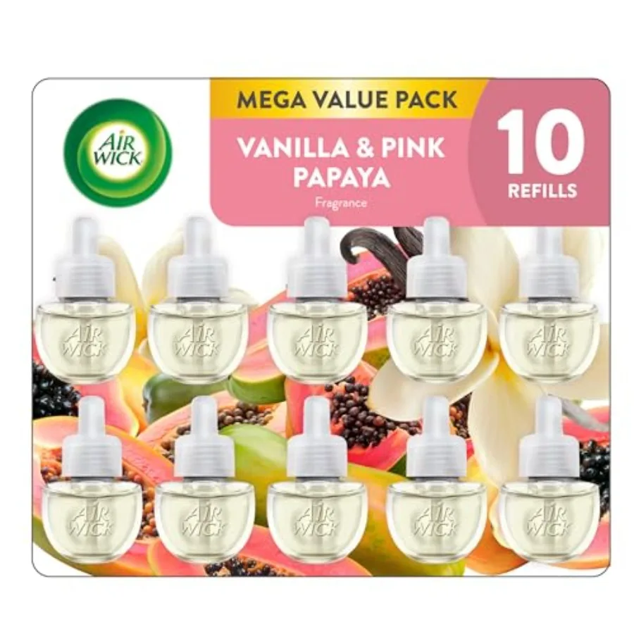 

Plug In Scented Oil Refill,,Vanilla and Pink Papaya, Air Freshener, Essential Oils