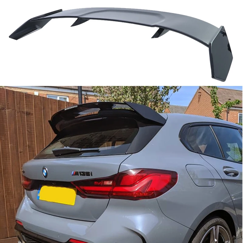 2021 To Up For BMW 1 series F40 Hatchback 118D 128ti M135i Spoiler High Quality ABS Mp Style By Gloss Black Rear Trunk Roof Wing