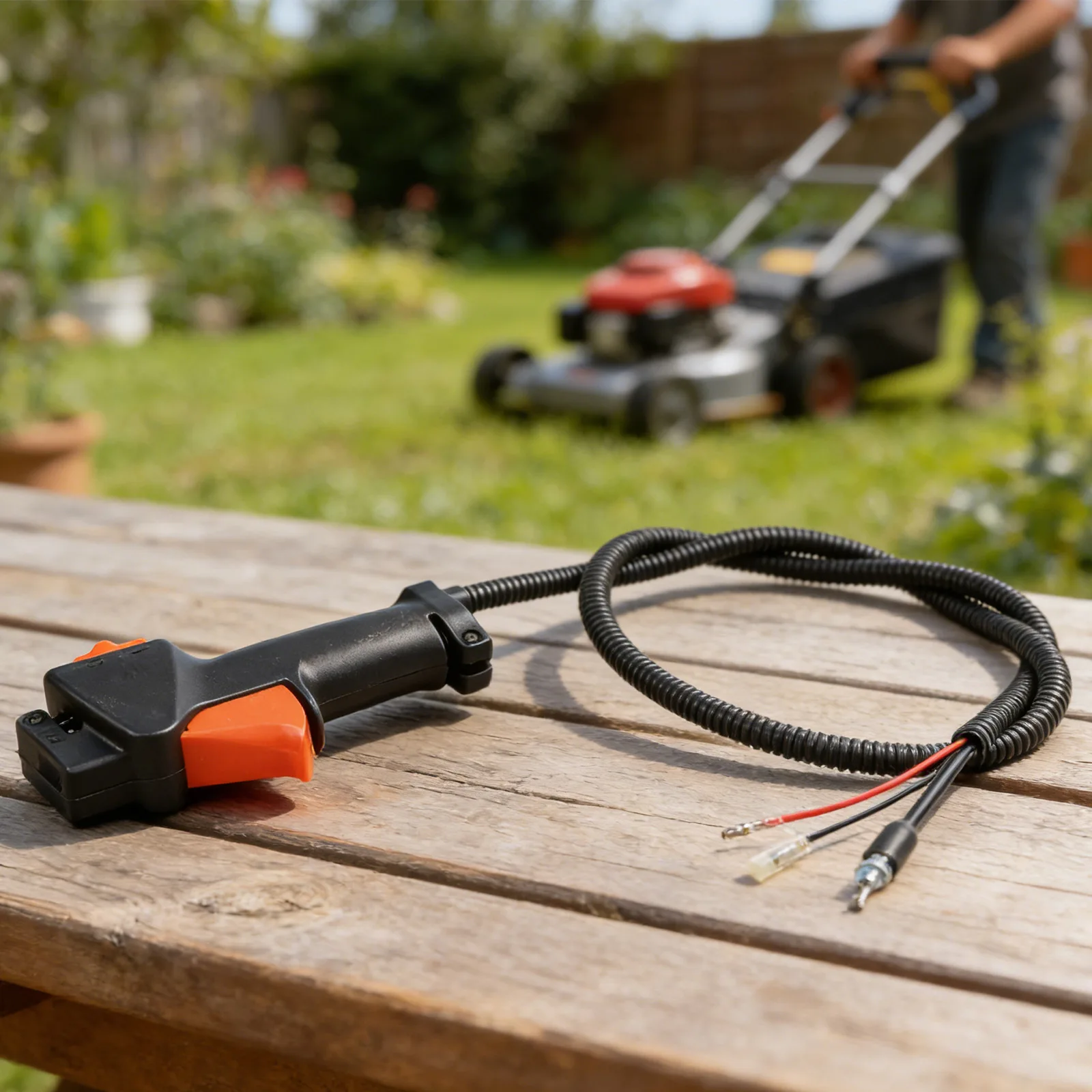 Brush Cutter Parts Throttle Cable Engine Speed Control Enhanced Control Home Gardeners Plastic Handle Assembly