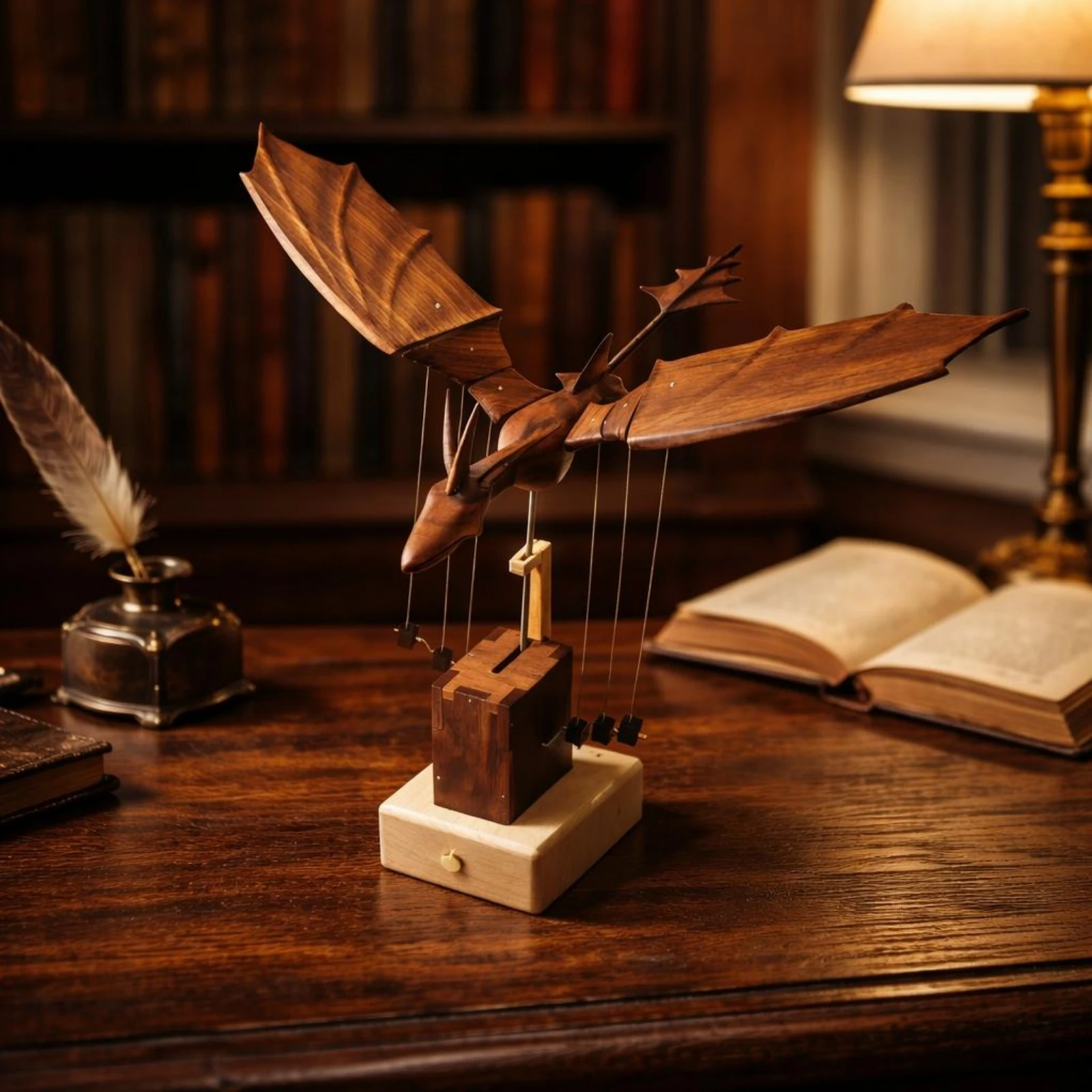 Estátua de Dragão de Madeira A - Cubicle Shelf Organizer avaliação e preço