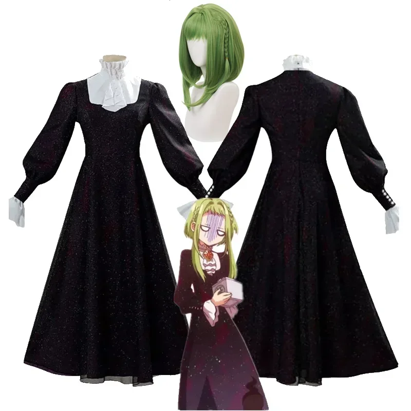 Anime Toilet Bound Hanako Kun Cosplay Costume Sakura Nanamine Cosplay Women Party Dress Halloween Carnival Wig