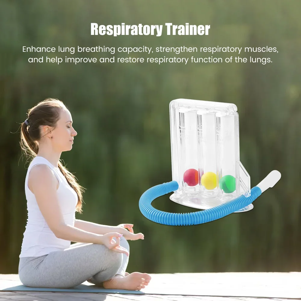 3 Balls Breathing Exerciser Washable Breath Measurement System Soft Durable Lightweight Breath Improvement Rehabilitation Tool