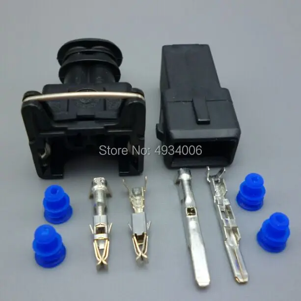 Worldgolden Junior Power Timer 2 pin sealed fuel injector EV1 waterproof connector Ignition Coil Plug 282189-1