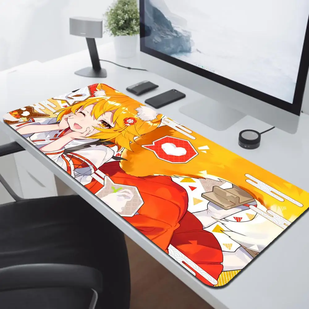 Anime The Helpful Fox Senko Custom Skin Desk Mat MousePads MousePad Mouse Mat Gamer Non-slip HD Custom PC Desk Pad Home