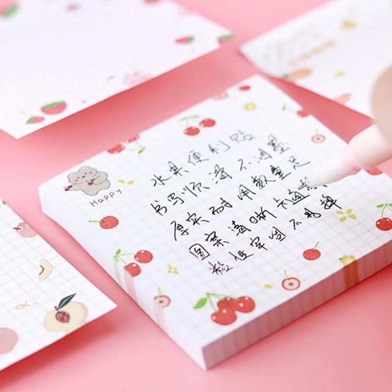 80 ورقة في كل عبوة، مذكرة فواكه لاصقة، قائمة المهام، سجل مجلة، مذكرة زخرفية، ملصق قرطاسية عملي