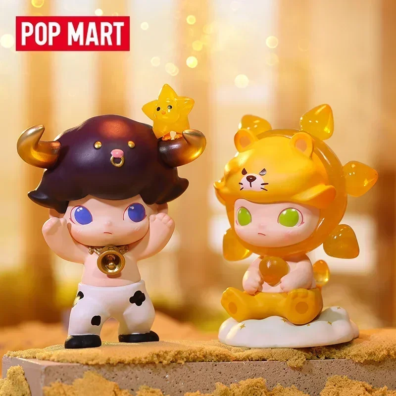 

Pop Mart Dimoo Zodiac Series Kawaii Anime Blind Box Action Figure Surprise Mystery Dolls for Girls Gift