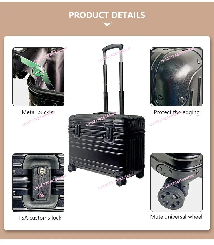 

Travel Bags Business Carry On Aluminium Pilot Case Trolley Pilot Case 16inch