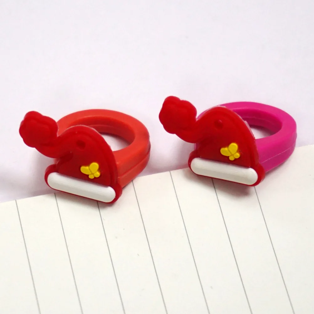 

30pcs Christmas For Kids Christmas Rings For Kids Soft Pvc Cartoon Rings Party Favors Holiday Decorations Gift Promotional