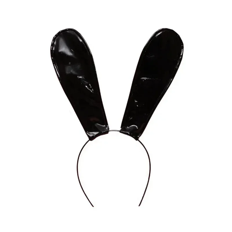 Rabbit Headbands Leather Cosplay Sexy Bunny Ears Band Funny Easter Halloween Theme Flexibilit Hair Accessories Loo MN3