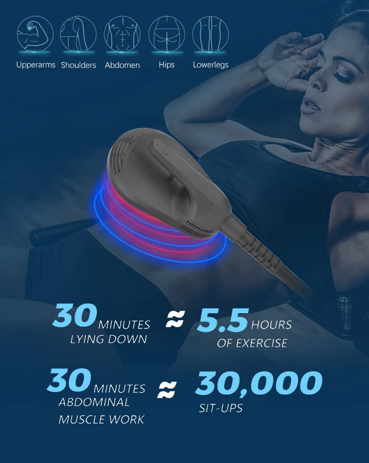 HIEMT EMS 5 Handles Water Cooling Muscle Building Abdominal Sculpting Muscle Building Ems Muscle Trainer Stimulator Machine