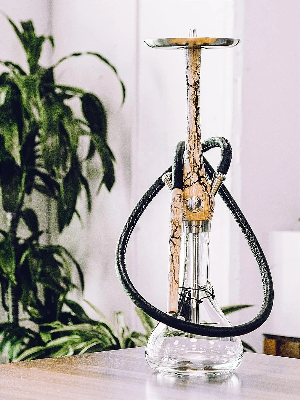 موضة جديدة نمط الخشب الخشب الشيشة الفاخرة الشيشة العصرية المحمولة الشيشة التدخين التبغ النرجيلة الخشبية الملونة