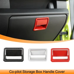 Car Co-pilot Storage Box Handle Decoration Cover Trim for Suzuki Jimny 2019-2022 2023 2024 2025 JB64 JB74 Interior Accessories