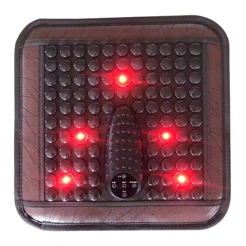 Photon Energy Moxibustion Heating Cushion Far Infrared Ultra Long Wave Vibration Jade Tourmaline Germanium Stone Massage Cushion