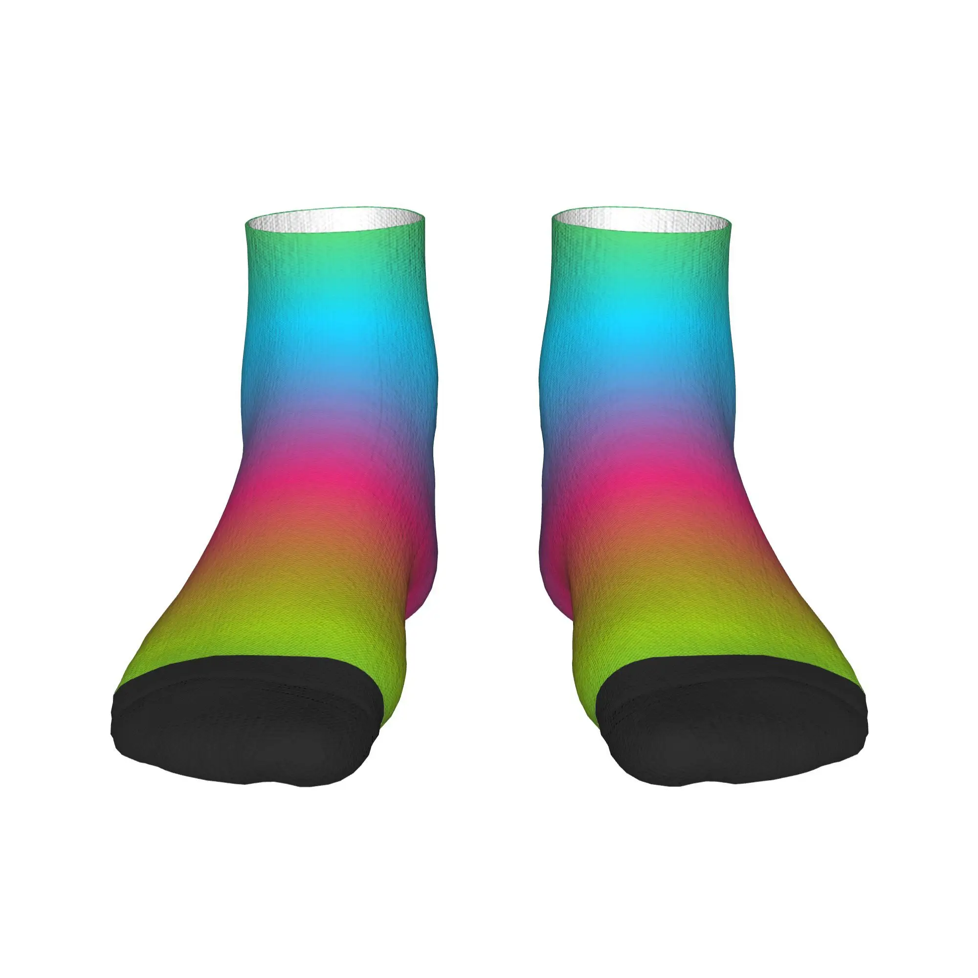 

Разноцветные носки с эффектом омбре в форме карандаша, супер мягкие чулки в стиле Харадзюку, всесезонные носки, аксессуары для подарка на день рождения унисекс