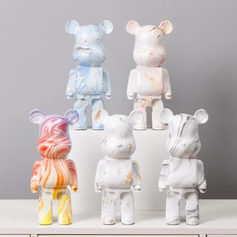 400% фигурка Bearbrick, керамика, жестокие статуи медведя, копилка, скульптура Bearbrick, роскошное украшение для гостиной, украшение для дома