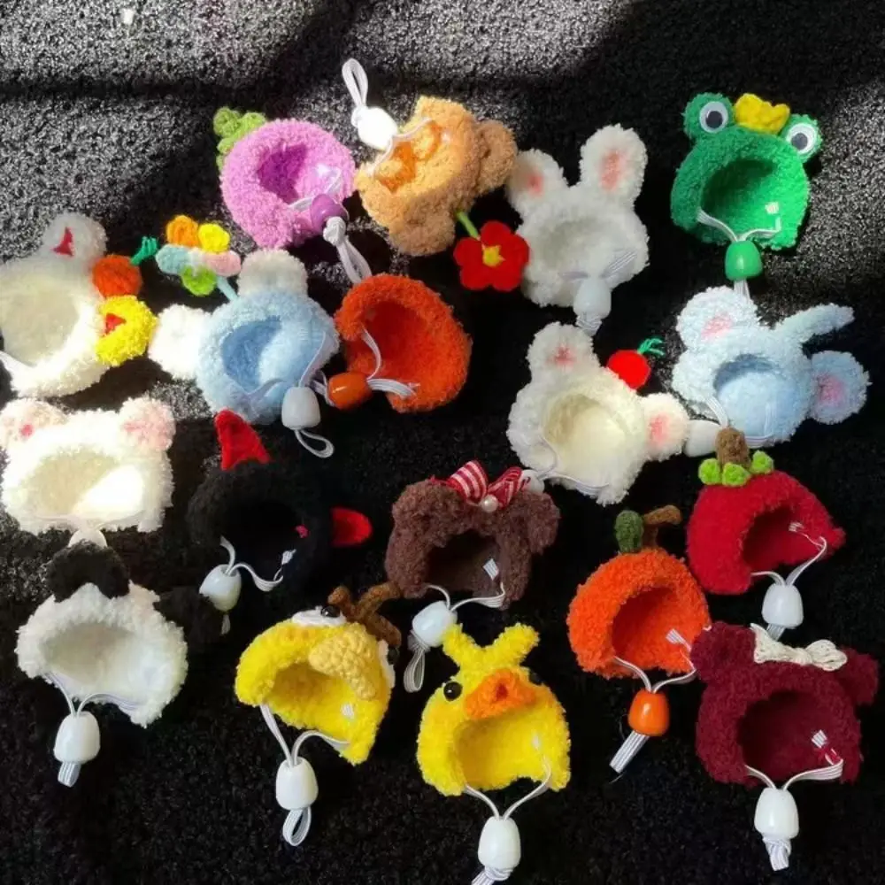 

Photo Props Hamster Cap Hand Crocheted Mini Cotton Doll Hat Lovely Cute Doll Hat As Gift