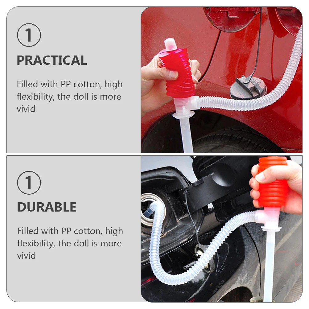 4 pçs manual lubrificador extrator sucção bomba de transferência do motor sifão para água tubo combustível mão tanque peixes prático durável