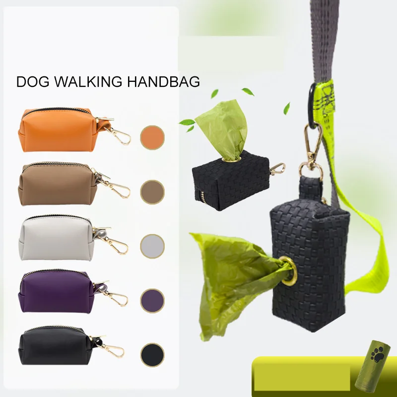 Protable Dog Poop Biodegradable Bag Dispenser Pouch Garbage Bags Organizer Pet Puppy Cat Pick Up Poop Bag Holder Pet Supplies