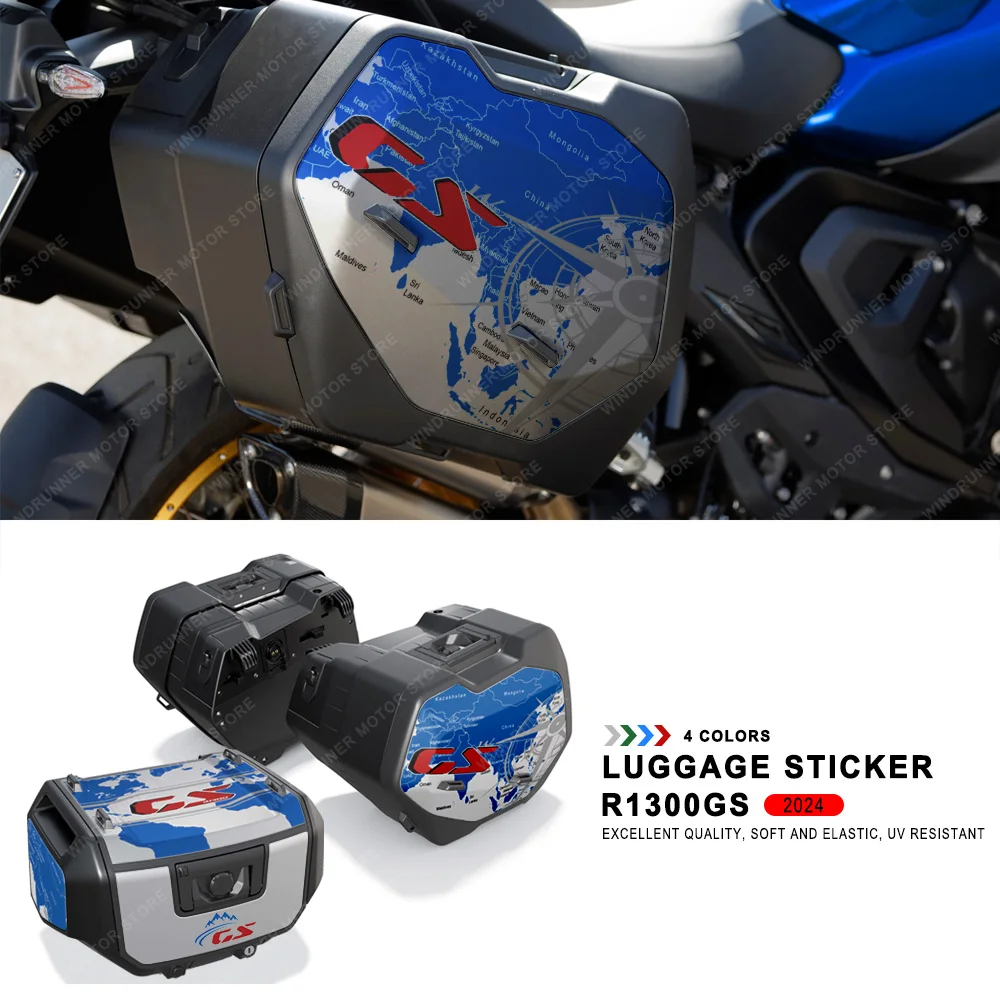 

Motorcycle Suitcase Stickers Trunk Middle/Side Stickers Protection Decal For BMW R1300GS R 1300 GS 2023-2024