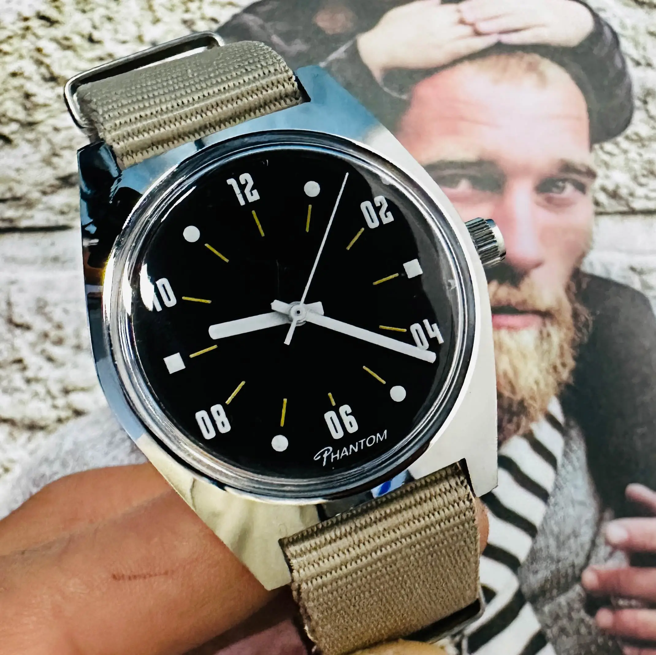 Herren Mechanische Uhr Phantom 7120 36mm Handaufzug Retro Business Klassisch Schlicht Modisch Vielseitig Paar Büro-Tragbarkeit Geschenk