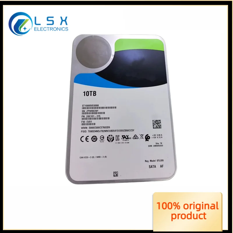 100% brand new original ST10000VE0008 mechanical hard drive 10TB