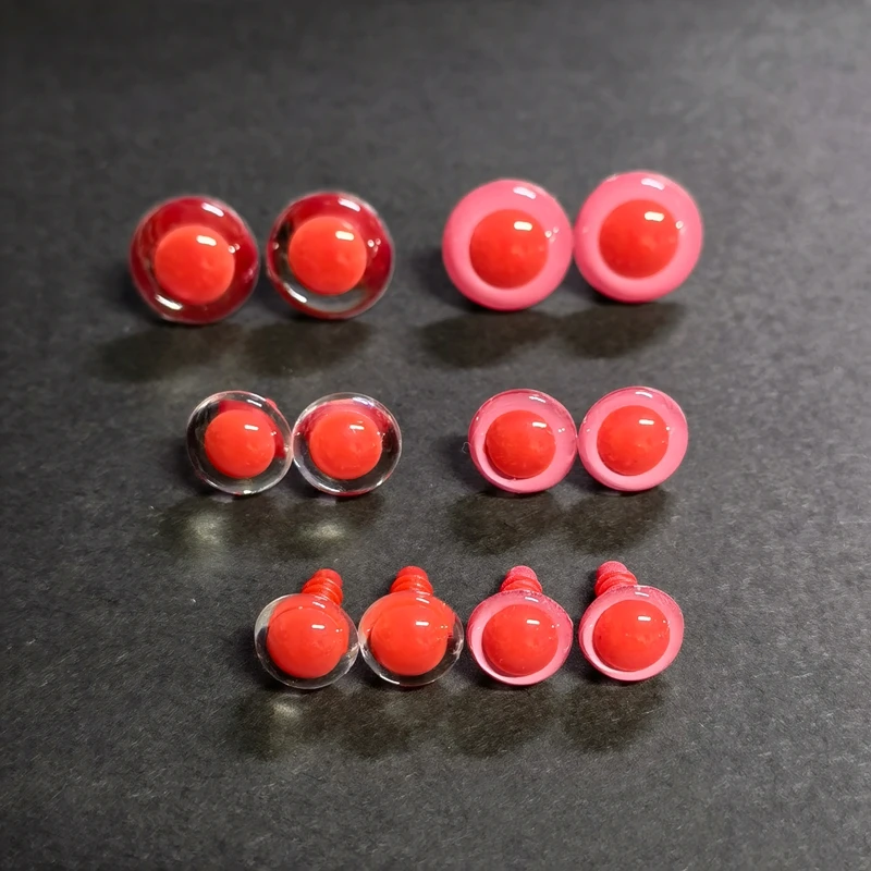 

Safety Animal Toy Eyes For Crochet /Stuffed /Amigurumi Doll Red Eyes 10mm 12mm 16mm come with washers