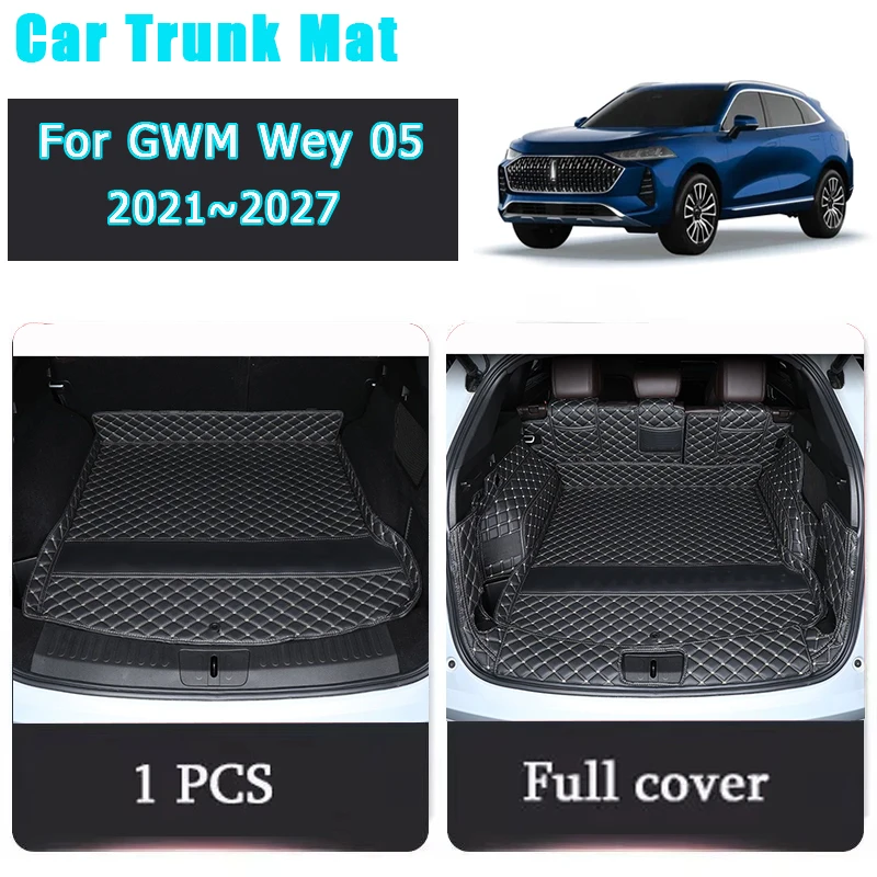 

Car Rear Trunk Mats For GWM Wey 05 Coffee 01 Mocha 2021~ 2027 Leather Pad Storage Covers Cargo Liner Rug Carpet Auto Accessories