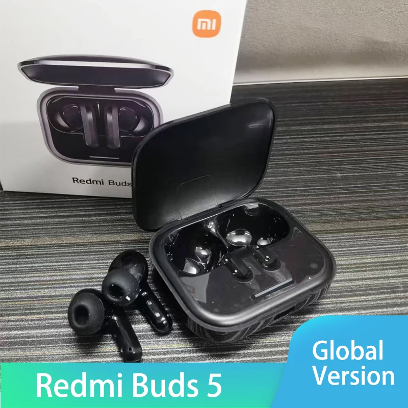 Xiaomi Redmi Buds 5 46dB Noise Cancelling Bluetooth 5.3 TWS Earphone 40H Battery Life AI Call Anti Wind Noise Wireless Headphone