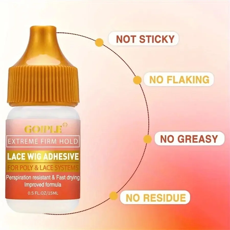 Christmas Lace Wig Styling Small Size Set Invisible Waterproofing Wig Adhesive Melting Spray & Smooth Wax Stick Edge Control Gel