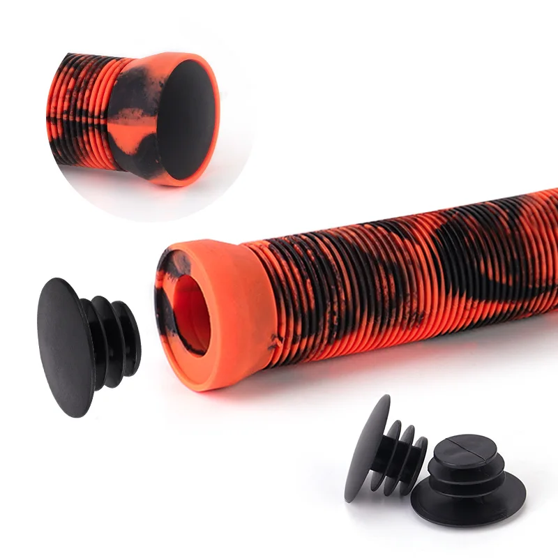 Fahrradlänge Gummigriffe MTB Faltrad Mehrfarbig Anti-Rutsch-Fahrradgriffe 22,2 mm stoßfeste Lenkerstange mit Stecker Radfahren A – Detail 10