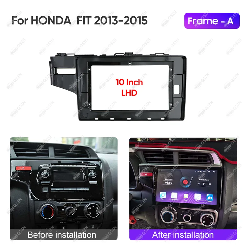 For HONDA 2013 2014 2015 FIT/JAZZ Car Radio Android Stereo Audio Screen Multimedia Video Player Navigation Frame