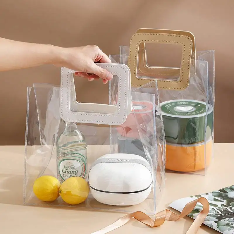 

Transparent Disposable Lunch Box Microwave Se Food ade Handheld Bento Bag for Office Workers Portable Meal Container