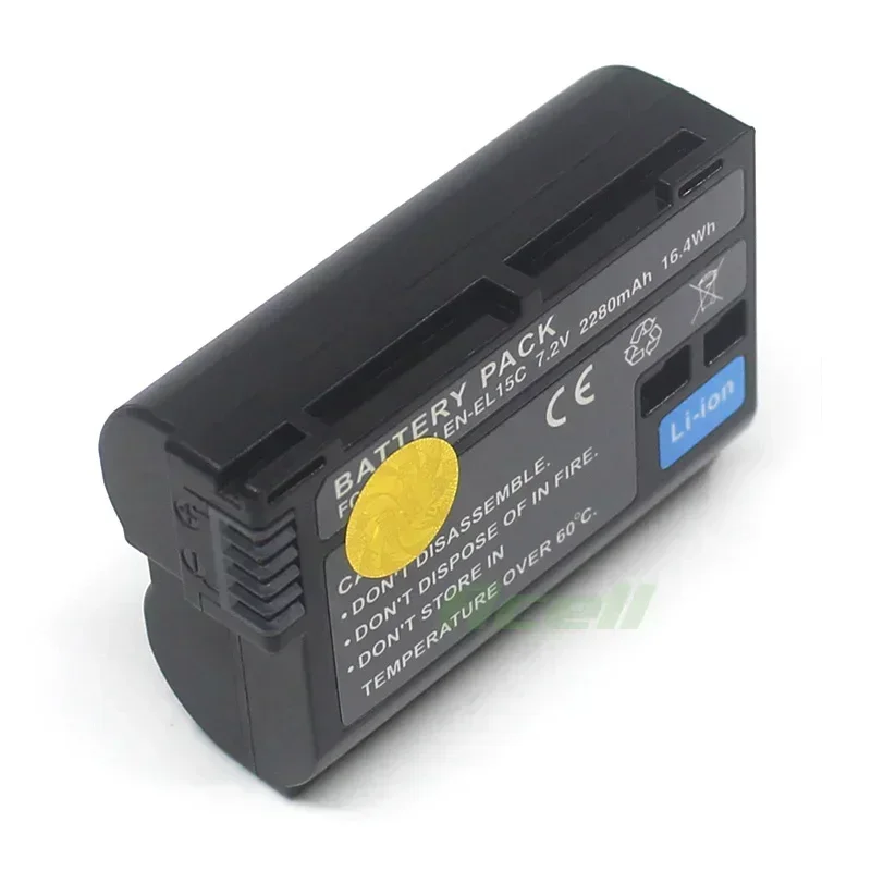 EN-EL15c 2280mAh Battery for Nikon Zf Z8 Z6III Z7II D7500 D7200 D7100 D7000 D810A D800E D780 Camera Replace EN-EL15a EN-EL15b